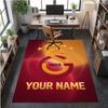 Crystal Velvet Rug Galatasaray FC Print Custom Name Text Floor Mat Home Decor