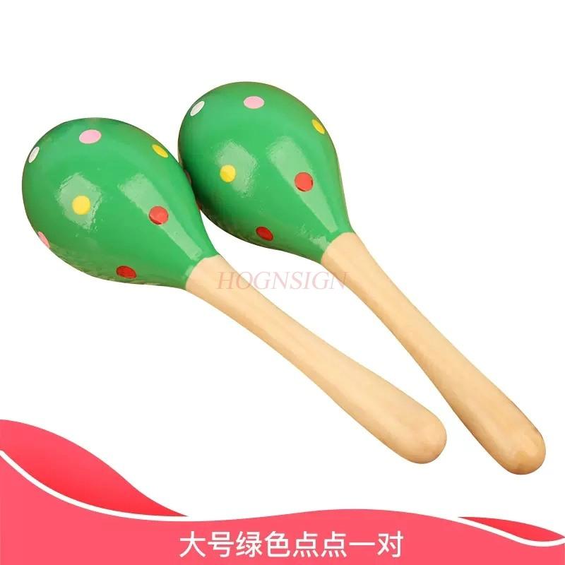Baby Sand Hammer Early Education Music Percussion Instrument Sand Ball Children Ring Bell Red Grasping Tracking Listening