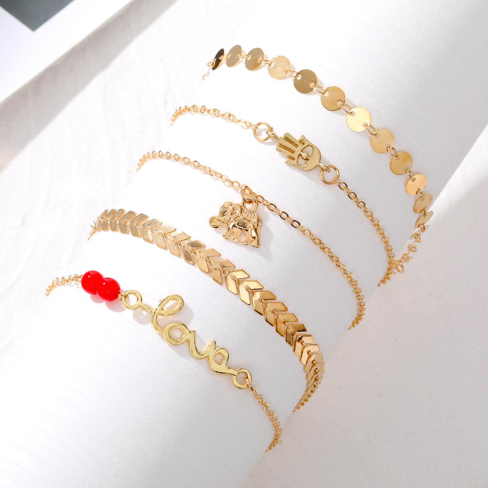 

Пляжный богемный браслет, женский элегантный браслет с подвесками, темпераментный браслет для вечеринки, вечеринки, ночного клуба, карнавала, универсальные аксессуары A золотой