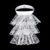Elegant Elizabethan Neck Ruff Light Weight Collar Medieval Costume Collar for Cosplay and Stage Performers
