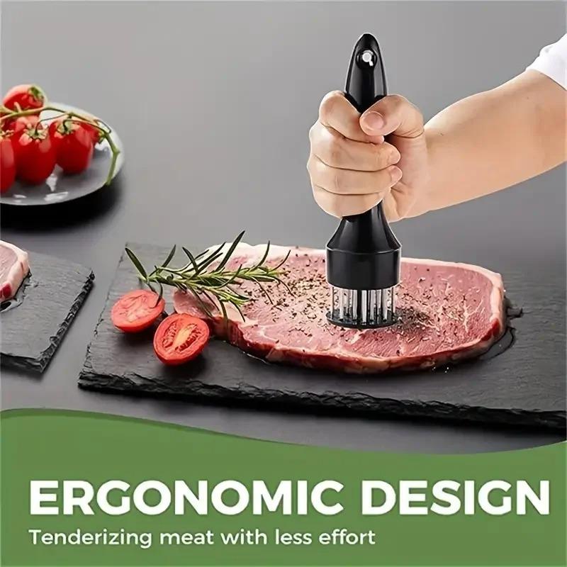 1pc Stainless Steel Tenderizer,Meat Product Loosening 16Needle,Tendon Breaking Needle,Ultra-sharp Tenderizing Knife Kitchen Tool