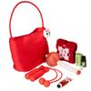 Chinese Red Lucky Lion Dance Tote Bag & Sportswear Gift Set