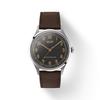 Leather Strap Gray Dial Men's Fashion Watch T142.464.16.062.00