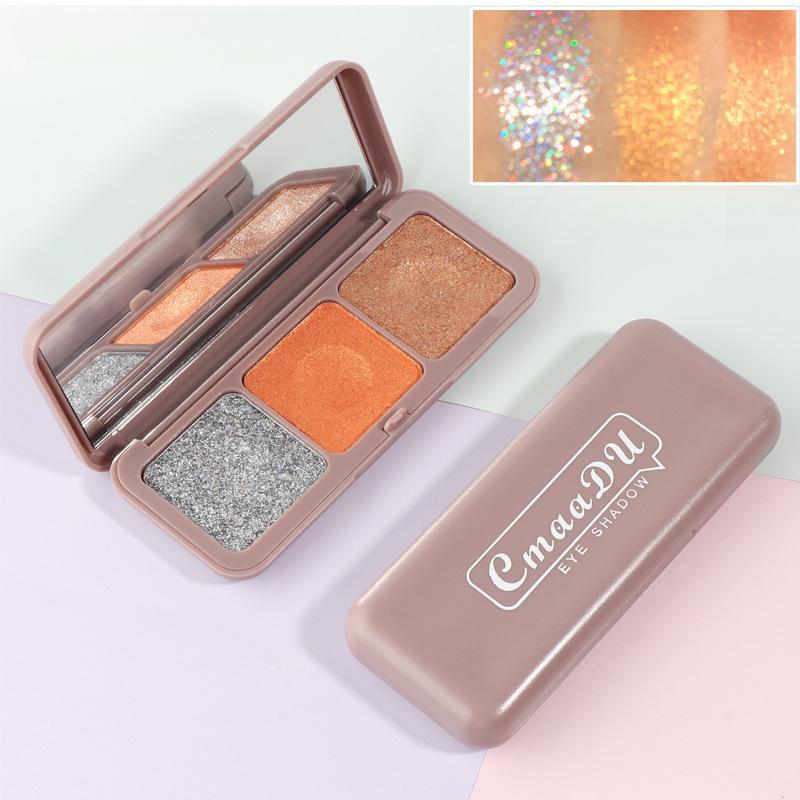 Keyboard Fingertips Three Color Mashed Potato Eyeshadow Fairy Palette Earth Moonlight Mochi Eyeshadow Palette