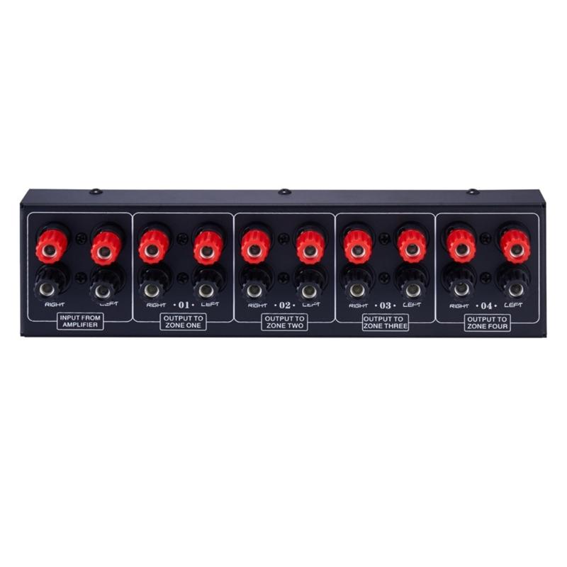 1 In 4 Out Amplifier And Source Signal Distribution Panel Single Input 300W Per Channel Losslessly