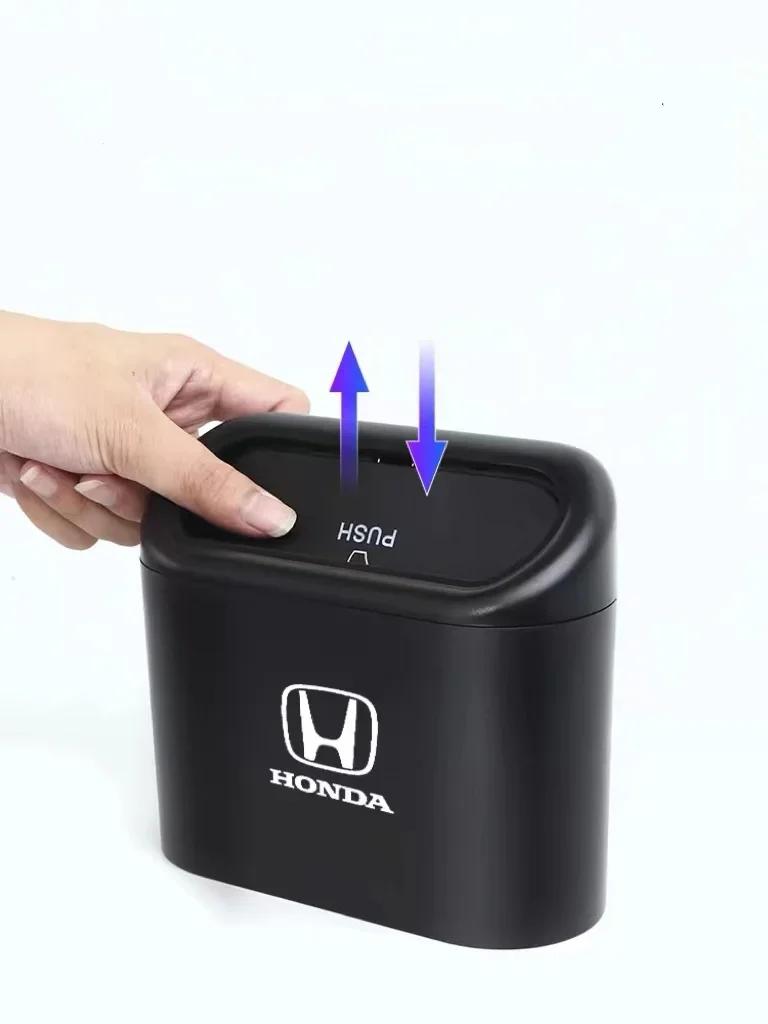 

Car Trash Bin Storage Box Hanging Trash Can Interior Accessories For Honda Civic Fit Jazz Accord Pilot CRV Odyssey Passport City