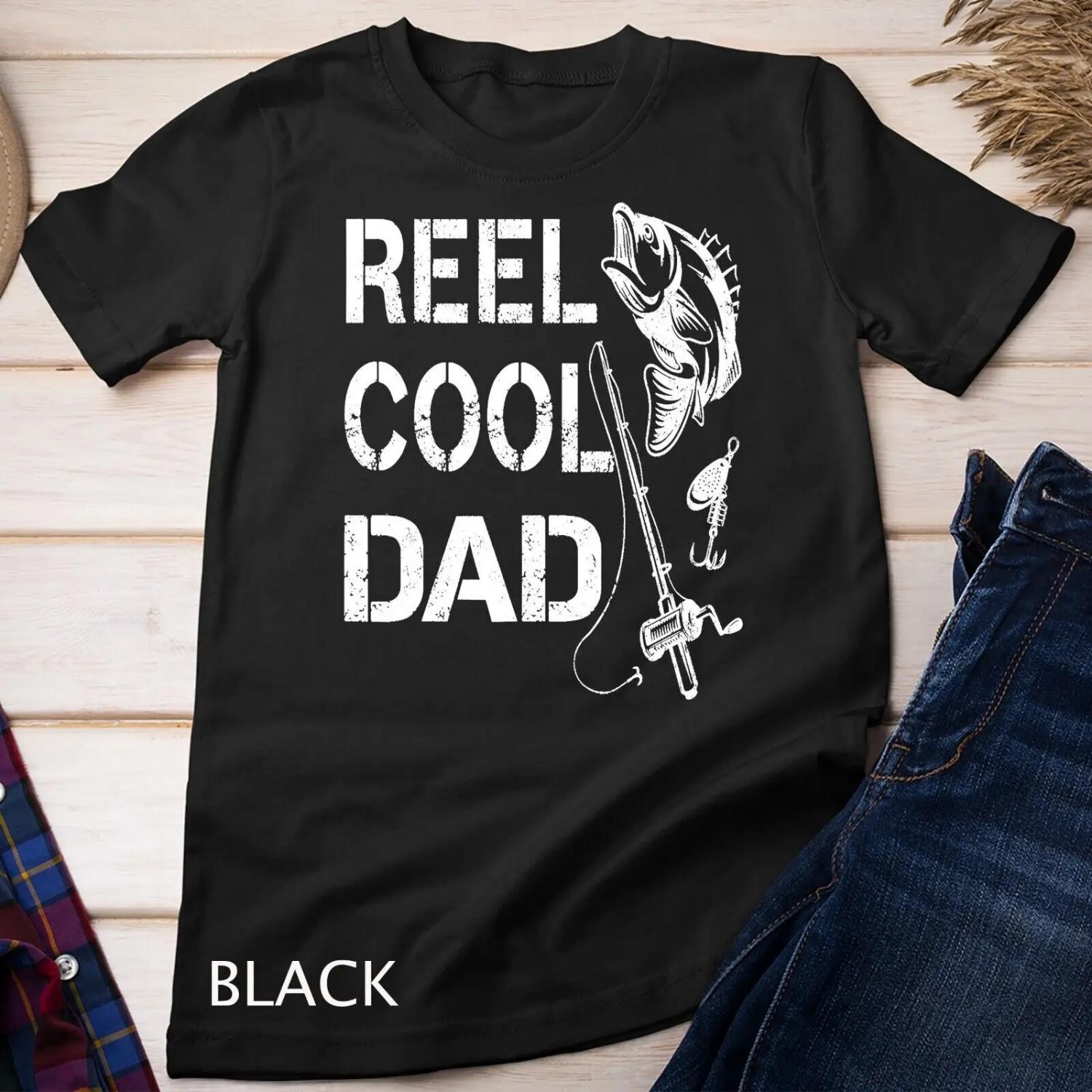 

Reel Cool Dad T Shirt Fishing Daddy Father s Day S