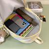 Student School Bag Women's Striped Print Backpack Large Capacity Backpack