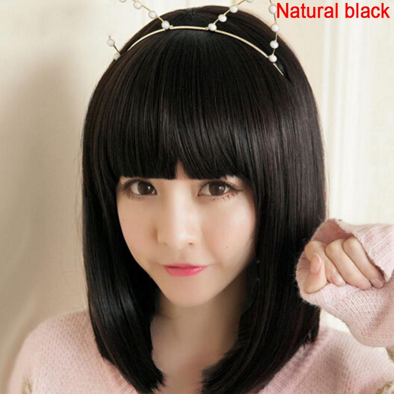 1PC Portable Bob Natural Wig Lace Frontal Wig Pre Universal Hair Wigs Brazilian Straight