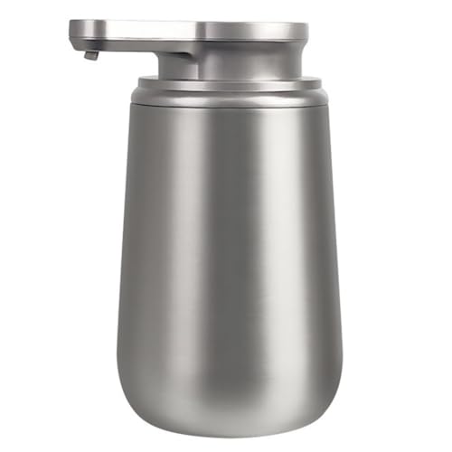 Automatic Soap Dispenser, Stainless Steel, Rechargeable, Rust-Resistant, Holds Hand Soap, Dish Soap, and Kitchen Detergent, Refillable Bottles, Stylis