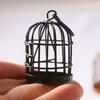 Miniature Dollhouse Birdcage Ornament Model Home Desktop Decor Kids Toy Gift