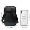 Men's Cross-Border Top Layer Cowhide Vertical Waist Bag - Lightweight Casual Mobile Phone Belt Bag 8891