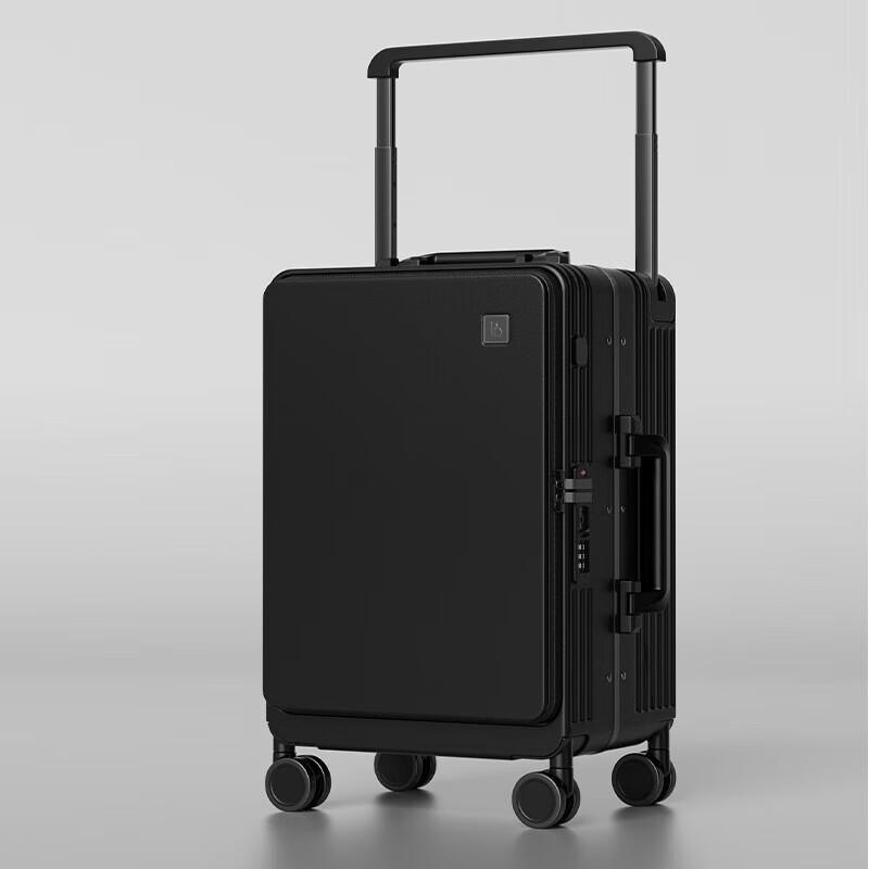 Stylish Front-Opening Hardside Luggage with Wide Handle 24 inch