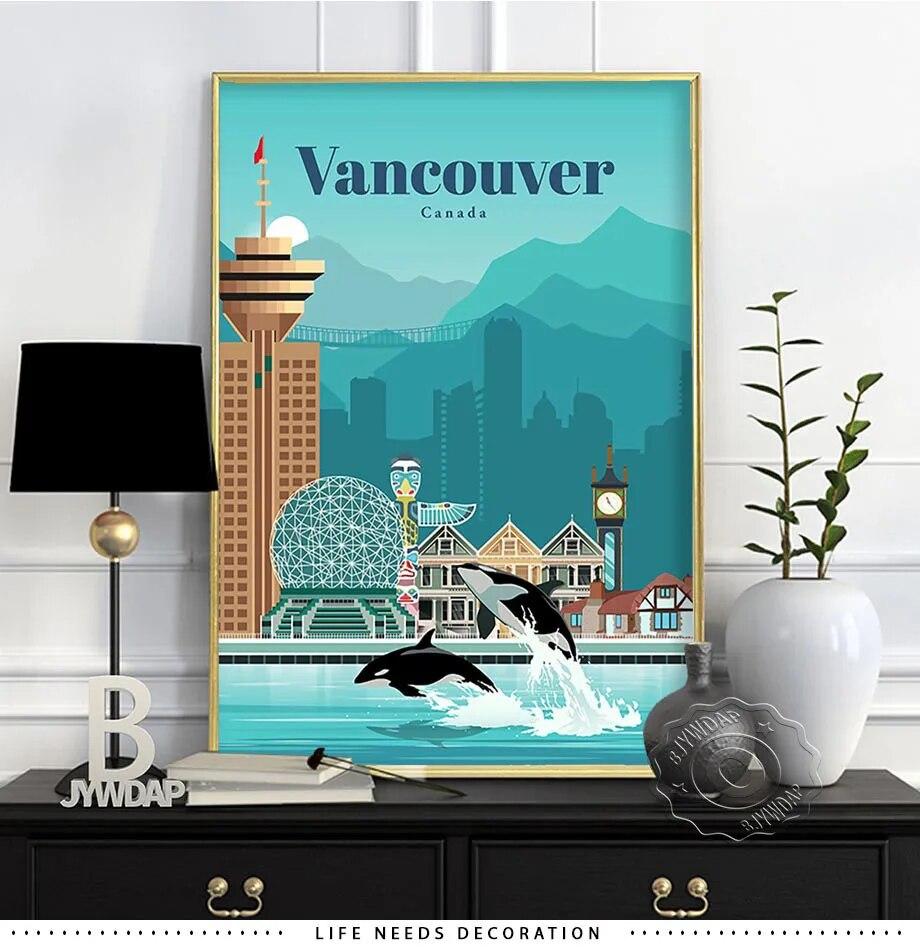 World City Travel Poster, Japan Tokyo Osaka Poster, Spain Madrid Watercolor Print, Florence Milan Santiago Chicago Wall Decor No Frame