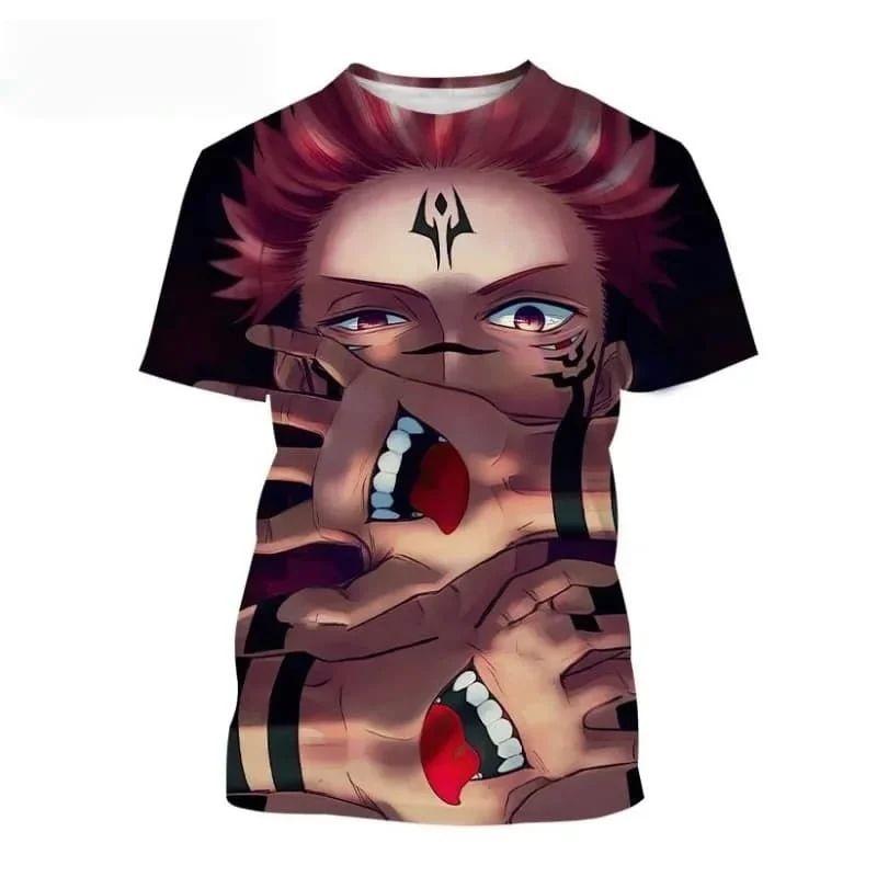 Anime Jujutsu Kaisen 3D Print T-Shirt Women Kasumi Miwa Zenin Maki Ultimate Mechamaru Casual Short Sleeve Graphic Tees