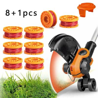 Linie de bobină de tuns 8 + 1 buc pentru Worx WG154 WG163 WG180 WG175 WG155 WG151