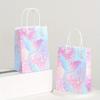 15pcs Mermaid Gift Bags Mermaids Theme Party Favor Bags Goodie Treat Bags with Handle Gift Wrap Bags Mermaids Themed Decorations Summer Gift Bags
