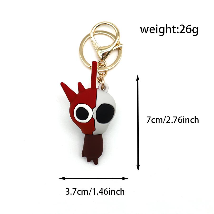 Brelok Rhythm Box Sprunki Ręcznie robiony Wisiorek Lalka Model Peryferyjny do Gry Brelok Wisząca Biżuteria Rhythm Box Ręcznie robiony