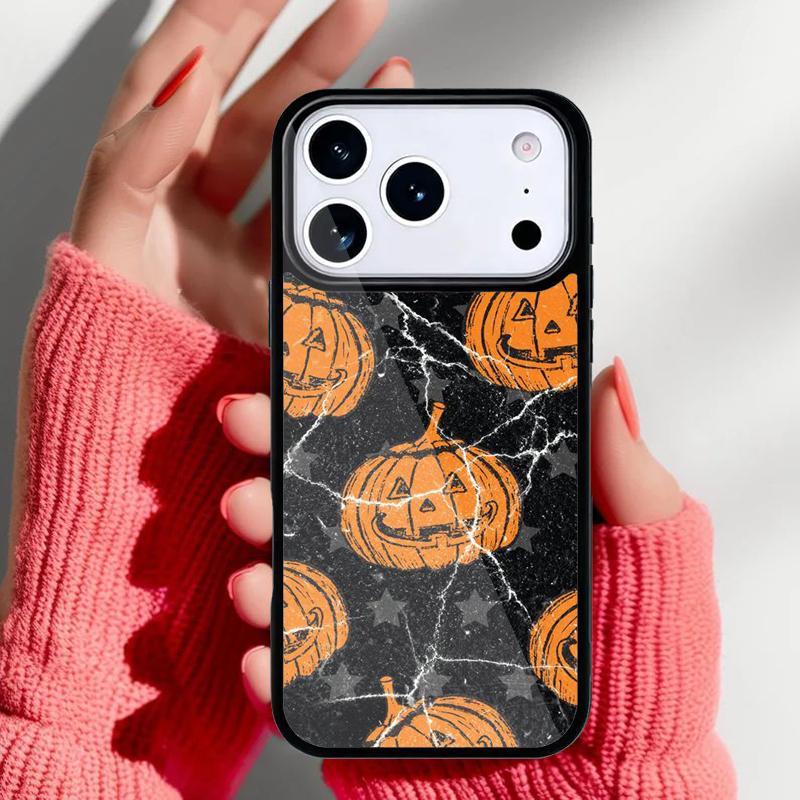 Halloween Pumpkin Phone Case for iPhone 17 16 15 14 13 Pro Max Back Cover for 12 11 Pro Coque