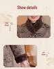 Women's Winter Genuine Leather Coat with Mink Collar - Elegant, Fur-Lined Outerwear for Middle-Aged and Elderly Ladies
