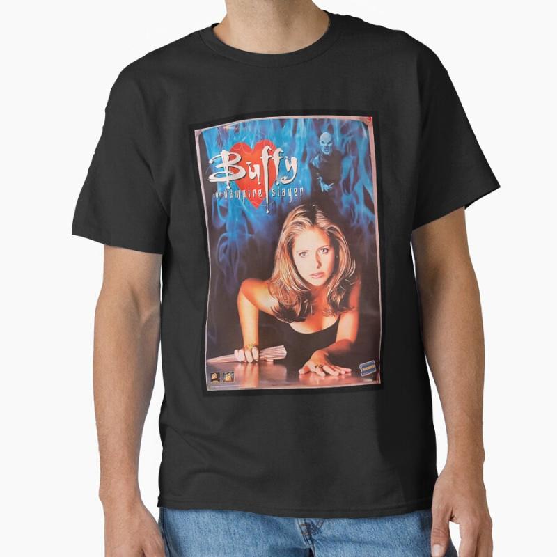 Vintage Scary Film The Buffy The Vampire Slayer 1 Season Shorror Movies Classic T-shirt for Men