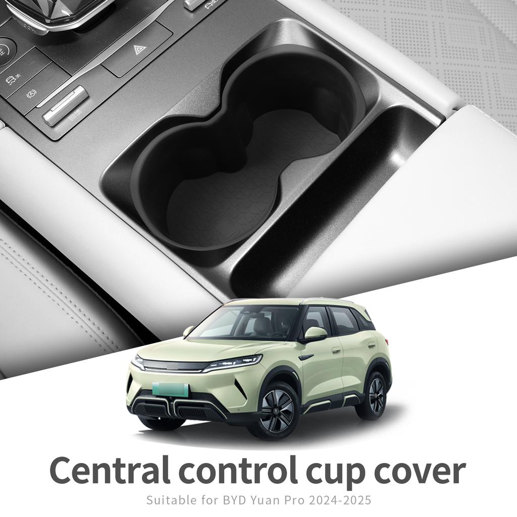 Pentru BYD Yuan Pro 2025 2025 Suport de pahar Cutie de depozitare Absorbție șoc Cotieră centrală Tavă pentru pahare Silicon Aranjare Negru