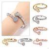 Trendy Bracelet Zircon Trimming Decorative Wrist Bangle for Birthday Lovers