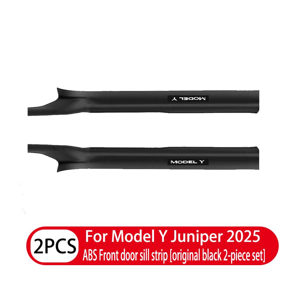 ALO1 2 4 8Pcs For Tesla Model Y Juniper 2025 ABS Front Rear Door Sill Protector Threshold Strip Anti-kick Guard Panel Waterproof Pad