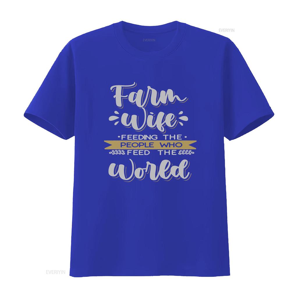 Farm Wife T Shirt Farmer Mom Feeding The People vintage Washed Stylish Casual Breathable designer clothes graphic Soft homme