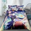 Touhou Project Remilia Scarlet Flplusre Beding Set 3D Printed Suitable for Bedrom Soft Duvet Cover Set With Pilowcases Home Textile
