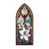 Transparent Bookmark Stained Glass Flower Bookmark Floral Acrylic Suncatcher Colorful Set Plant Book