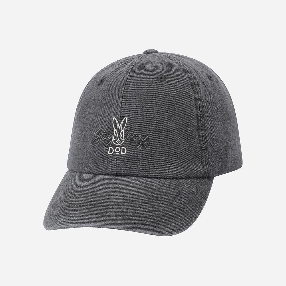 DOD Pigment Double Logo Ball Cap (Charcoal Grey)