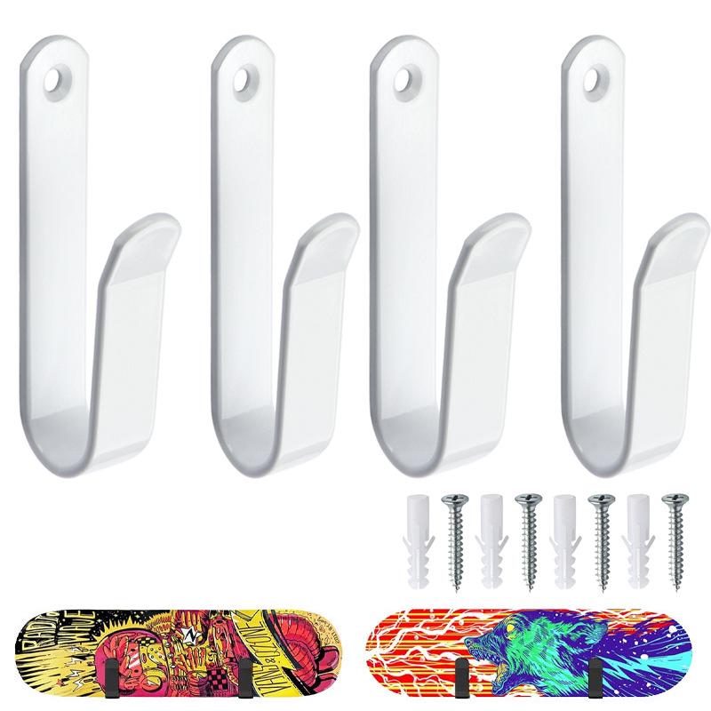 

Настенная стойка для скейтбордов, сноубордов и серфбордов | Металлический кронштейн для хранения