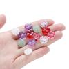 10/20pcs 10mm Czech Lampwork Crystal Flower Spacer Beads Flat Round Loose Beads For DIY Jewelry Making Supplies Accessories