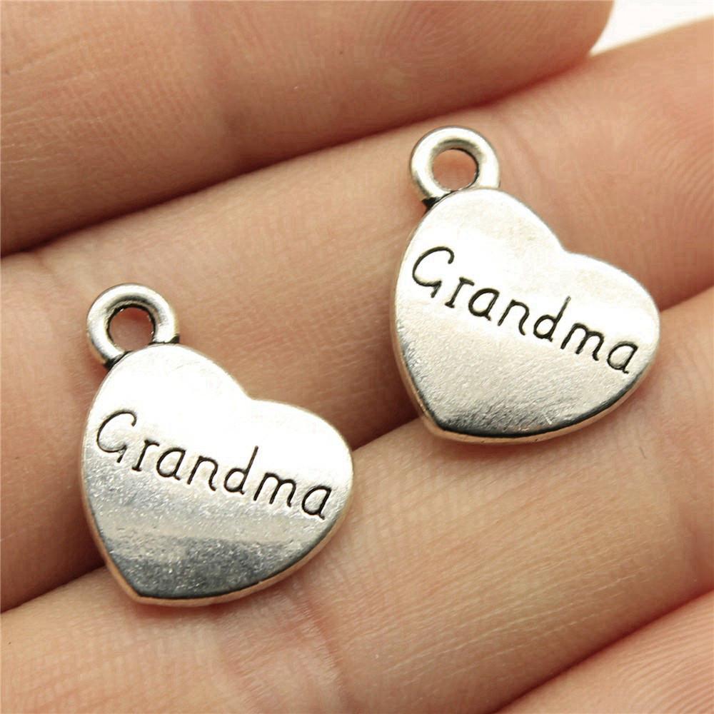Family Member Heart Tags Charms Pendant Male Jewellery Massive Aesthetic Souvenir