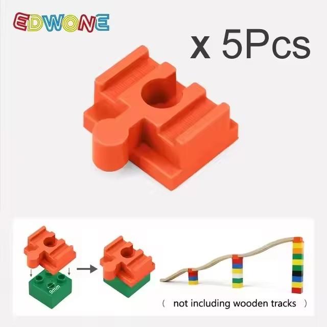 Wooden Train Track Accessories All Kinds Universal Connectors Adapters Clips fit for Brand Wooden Tracks Railway Toys for Kids