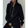 European And American Style New Women's Tops Long Sleeved Suits Fleece Sports And Leisure Style Simple And Comfortable