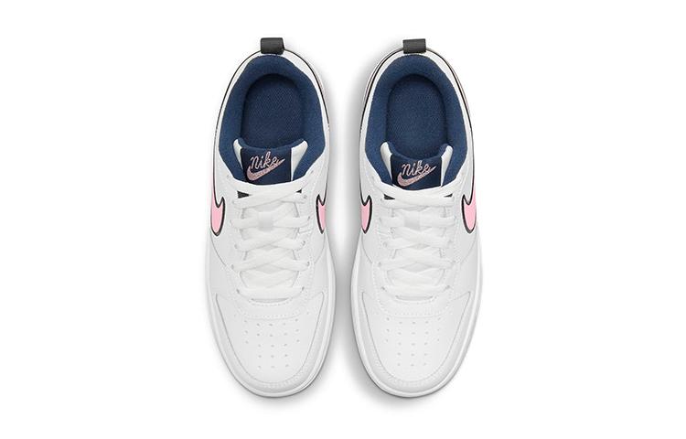 Nike Court Borough Low 2 SE GS 'White Pink Glaze Midnight Navy'