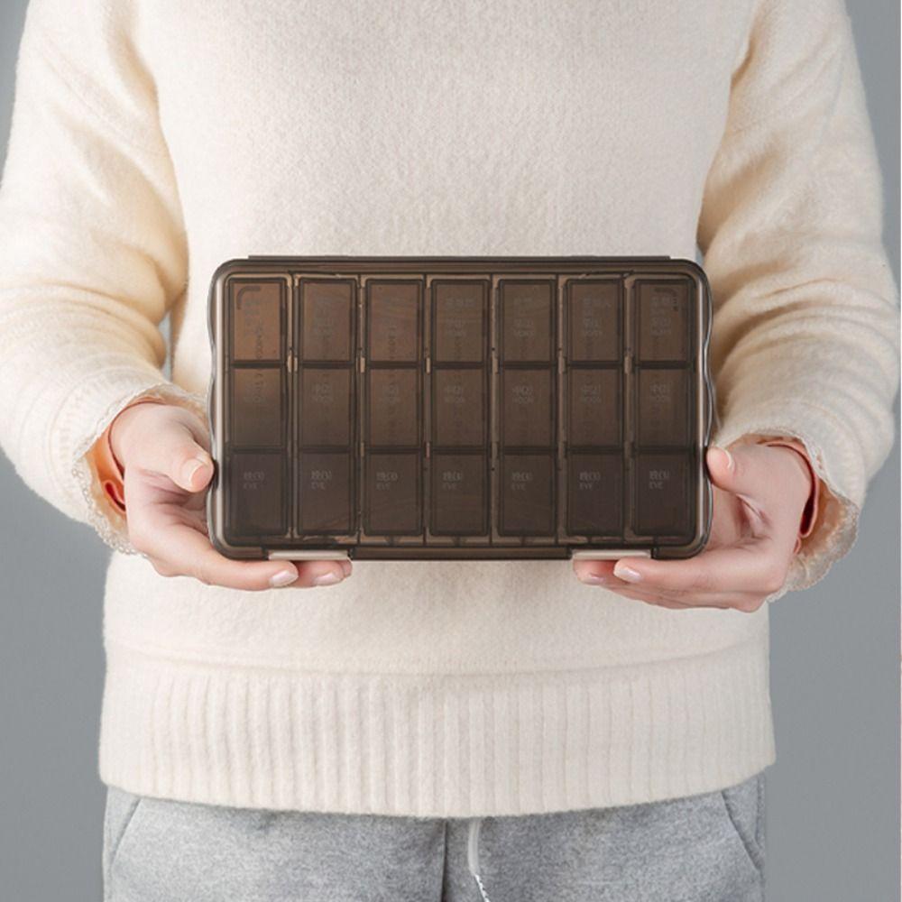 Storage Box Pills Case Moisture-Proof Pill Organizer Dispenser Portable Medicine Box  Travel