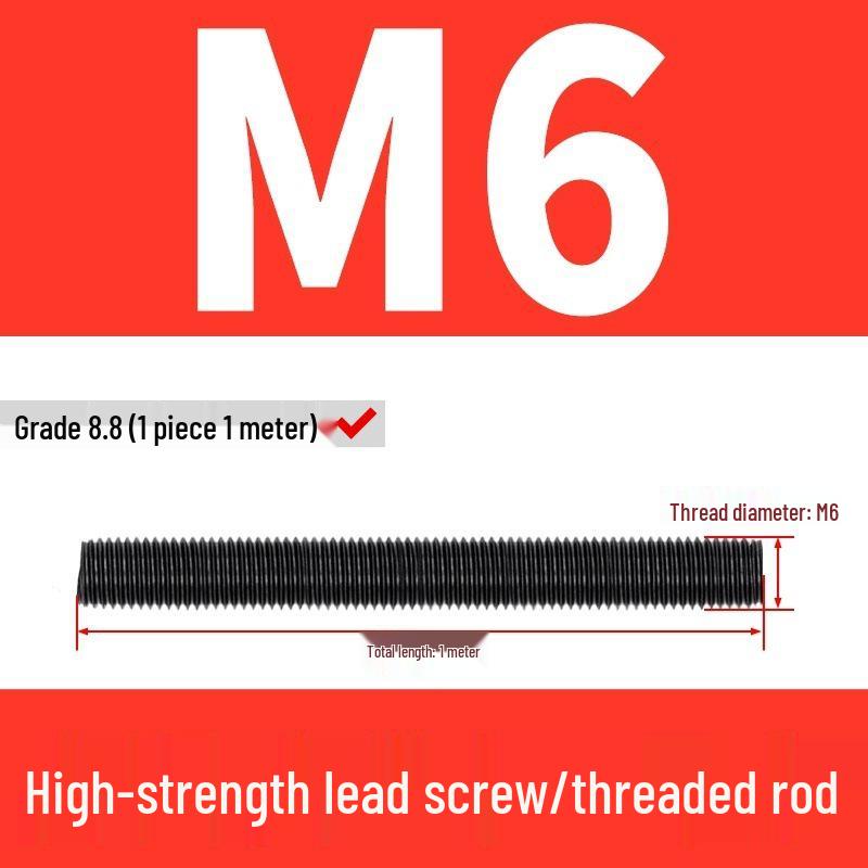 High-Strength Full Thread Screws and Rods: 8.8, 10.9, 12.9 Grade
