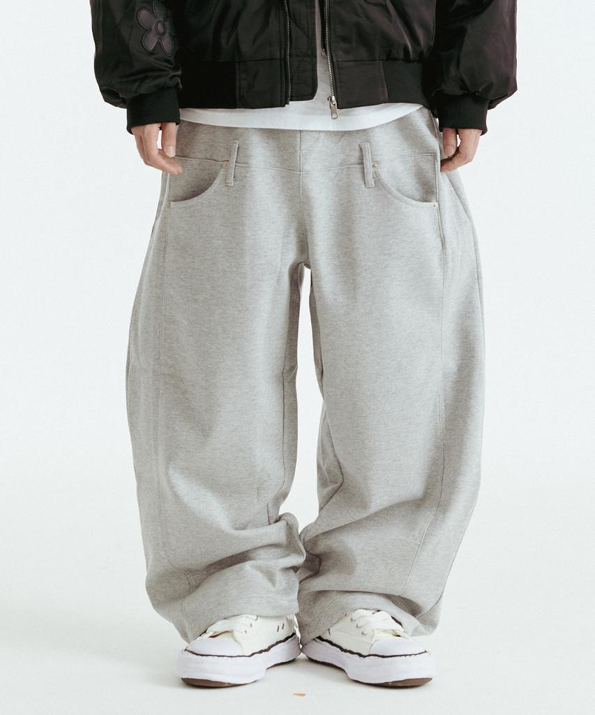 DOUBLE JD Doubleing Wide Sweatpants (Gray)