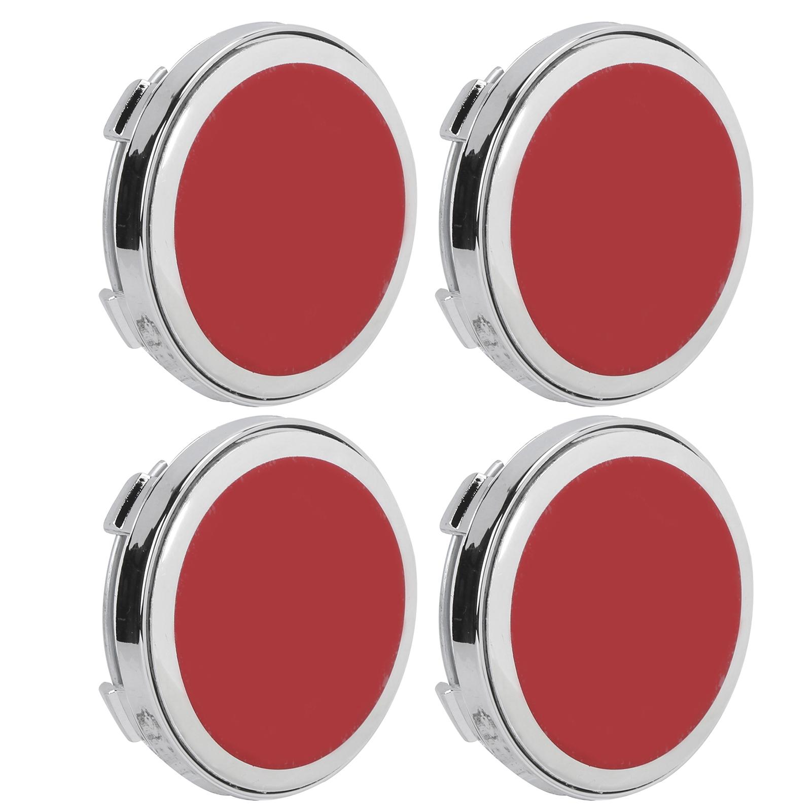 

4PCS Car Wheel Centre Cap Cover Waterproof Aluminium Alloy Scratch Prevention Replacement for Fiat красный