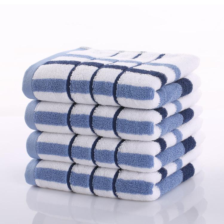 

Полотенце из чистого хлопка, 32 полоски одного цвета, полотенце для лица, подарочное полотенце из чистого хлопка 75*34