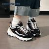 Women's Retro Panda Platform Sneakers