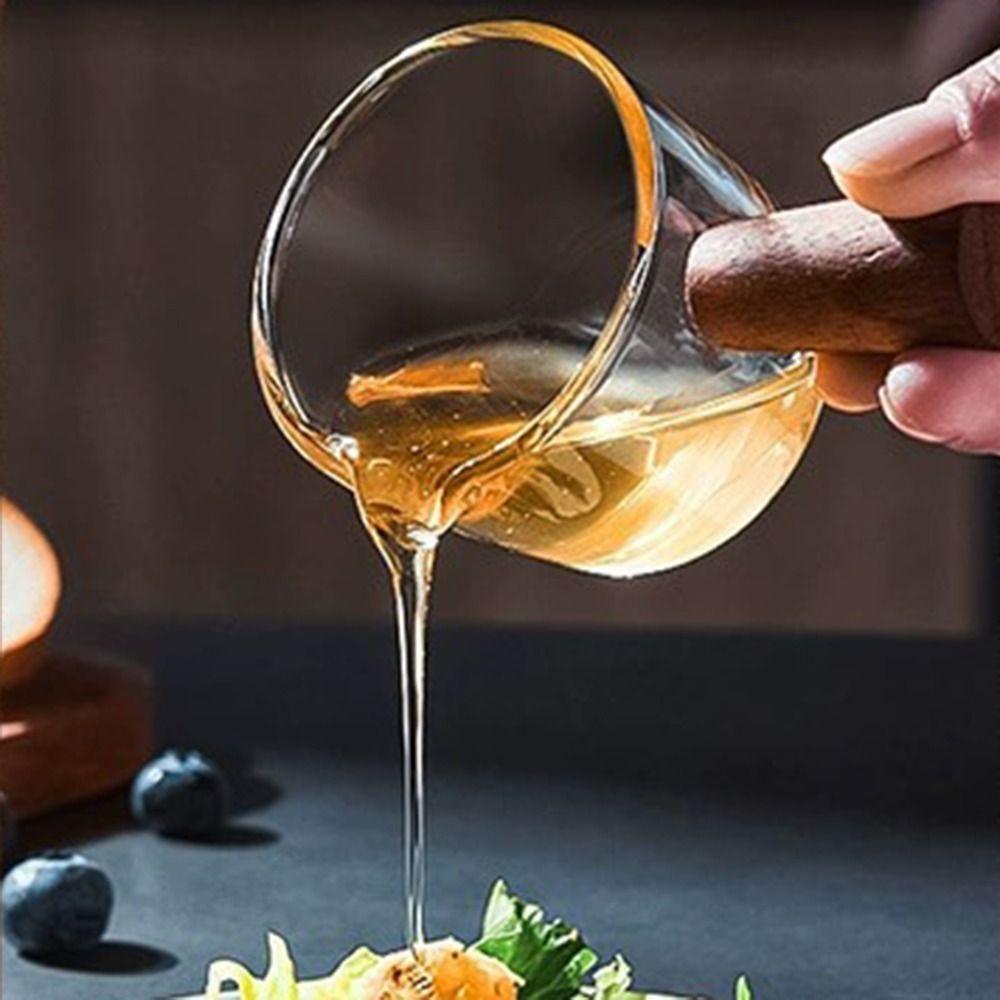 75ML Triple Pitcher Milk Cup V-Shaped Mouth Glass Espresso Cups Double Spout Measuring Cup  Tea