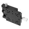 Manual Sliding   Aluminum Alloy Linear Stage with Dovetail   and Knob Control for X S C 60 60mm 30m Accuracy