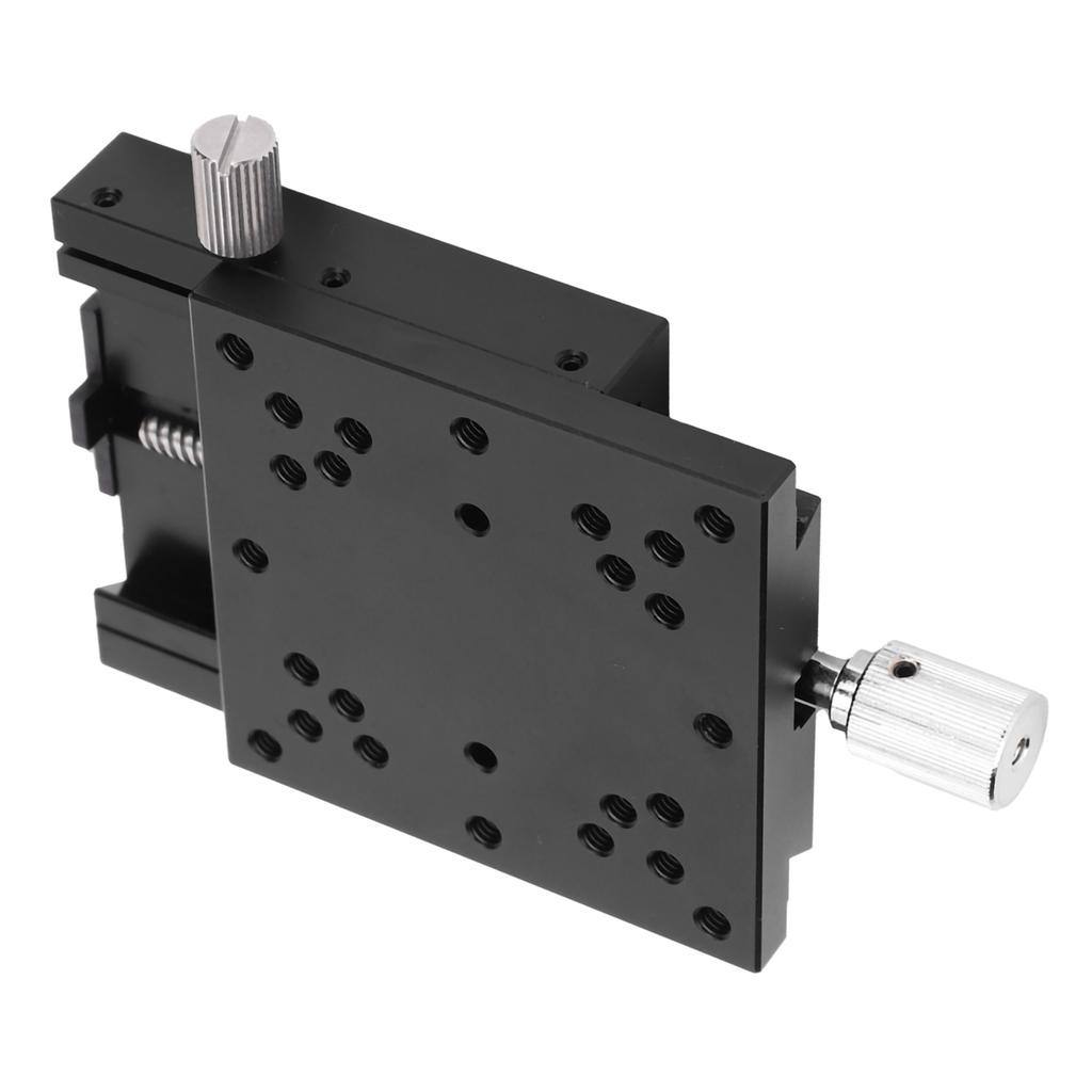 Manual Sliding   Aluminum Alloy Linear Stage with Dovetail   and Knob Control for X S C 60 60mm 30m Accuracy