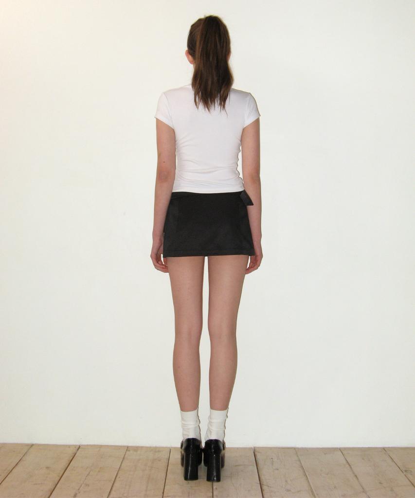 Crank Pocket Belt Micro Skirt_Black