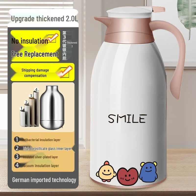 Yuzhuo Smart Bamboo Insulated Thermos Flask