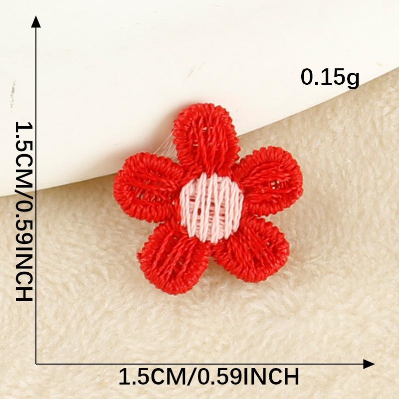 Embroidery Label Hair Accessories Flower Lace Embroidery Stickers DIY Patch Stickers Clothing Accessories Cloth Label Cloth Stickers
